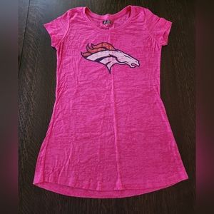 Denver 🏈 Broncos Pink Ladies Tshirt Size XXL EUC $15